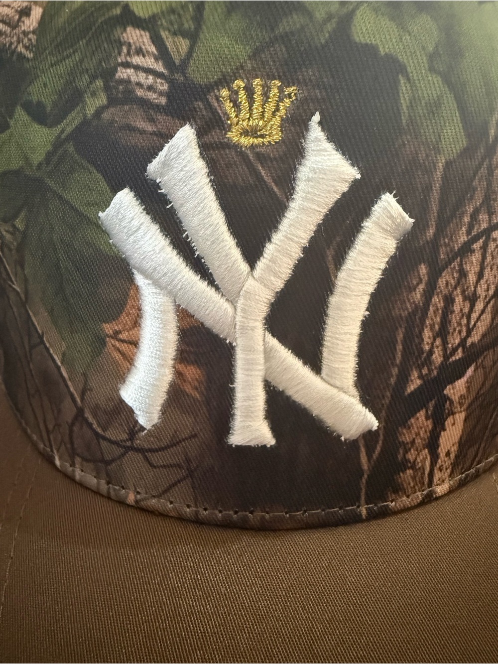 Easy LA Limited Production New York Yankees Camo Brown Brim Snapback Hat - Picture 5 of 7